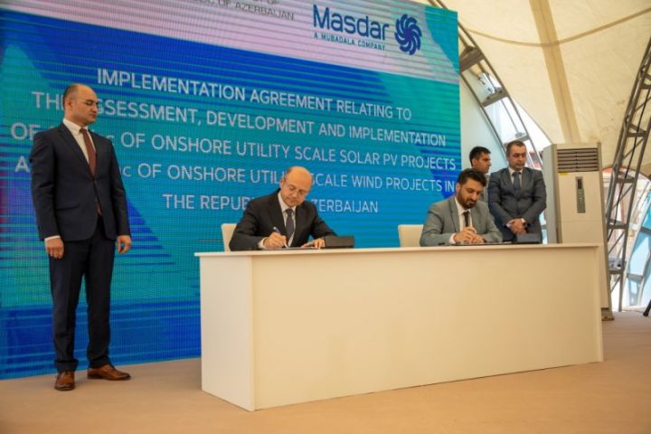 Azərbaycan günəş, külək və hidrogen enerjisi üzrə meqa layihələr üçün - MÜQAVİLƏLƏR İMZALADI